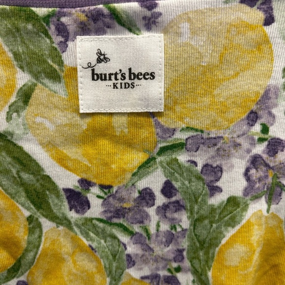 Burt’s Bees brand new Lemon and Floral Long Sleeve Shirt - Picture 2 of 3